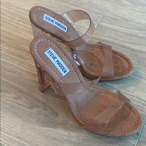Steve Madden Glassy Clear Platform Sandal